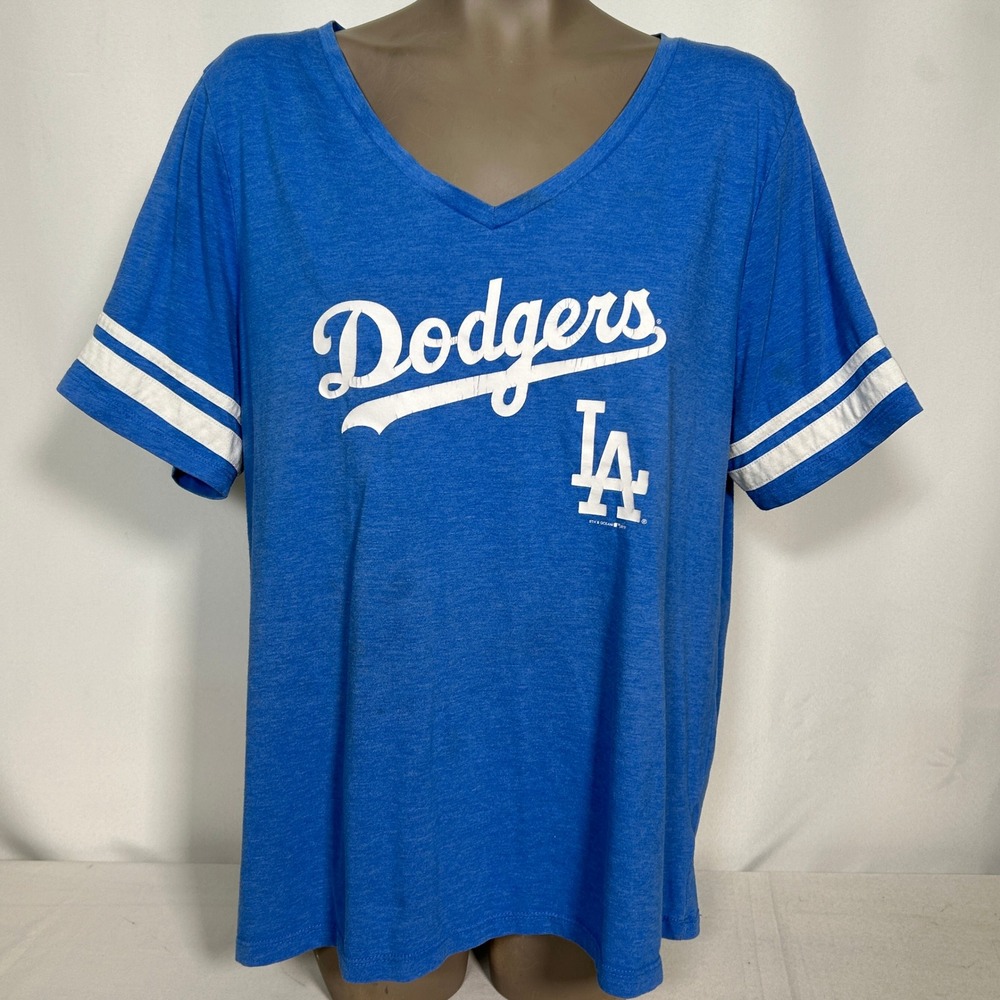 Los Angeles Dodgers MLB 5th & Ocean Royal Blue Jersey T-Shirt Women's XL